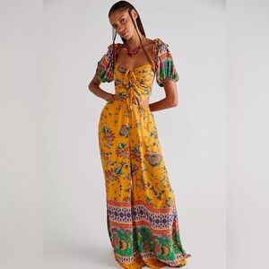 FREE PEOPLE Bali Citrus Skies One-Piece